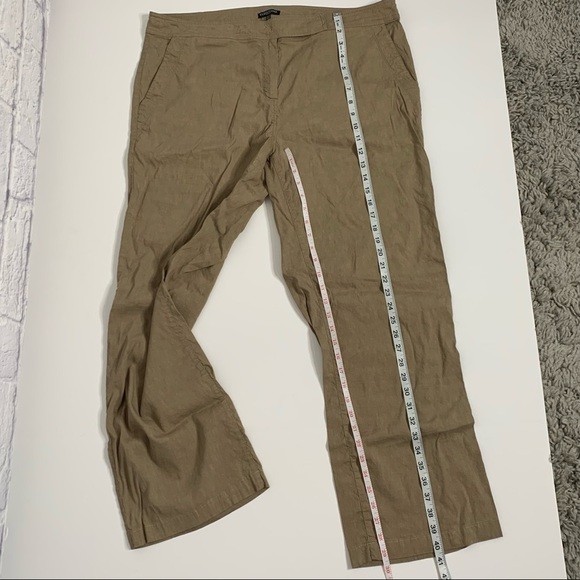 Eileen Fisher Linen Blend Straight Leg Trousers - Picture 16 of 16